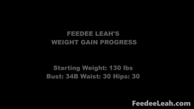 Feedee Leah's Weight Gain Progress