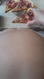Finishing my second large pizza (FAT)