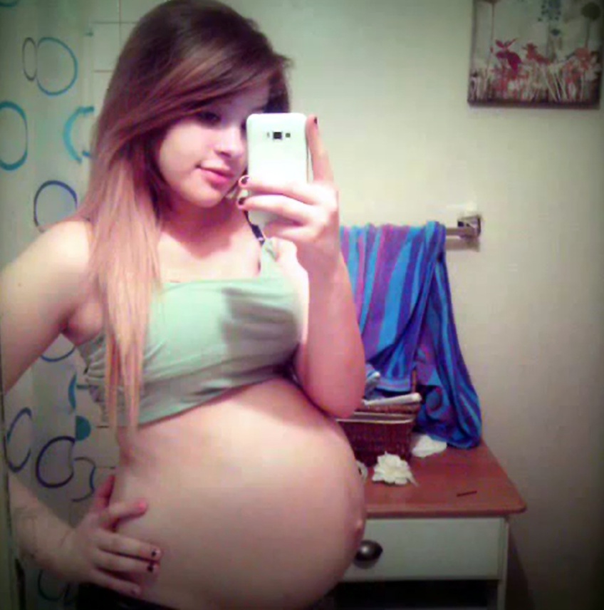 Horny pregnant teen creampie compilations