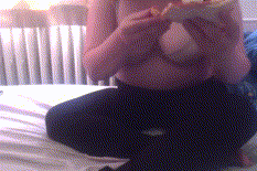 Chubby Eating Pizza Bbw - 25