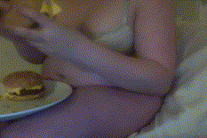 Chubby Girl Eating Cheeseburgers - Bbw - 29