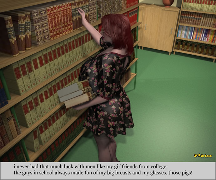 Роскошная библиотекарша любит сзади