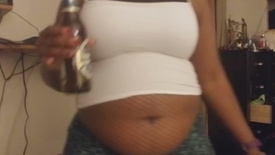 Triple bloat beer belly