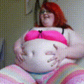 Nice Jiggling huge belly SSBBW