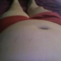 belly play lying down
