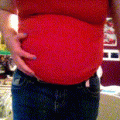 Fat Belly in Tight Clothes