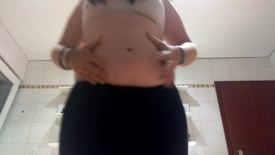 bbw teengainercutie standing belly