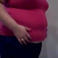 BBW SSBBW Some more belly play! standing up!