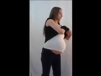 Pregnant Belly in non maternity clothes