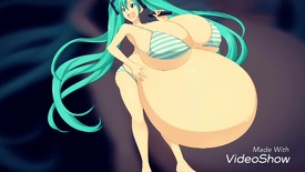 butt breast belly And vore Belly inflation #2
