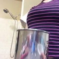 Julia Cornia Chugging 2 liters of water