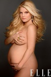 jessica simpson nude pregnant elle1