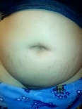 Girls deep belly hole