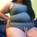 BBW DOUBLE BELLY in tight shirt
