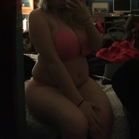 [bloatedbbygirl] pink bikini