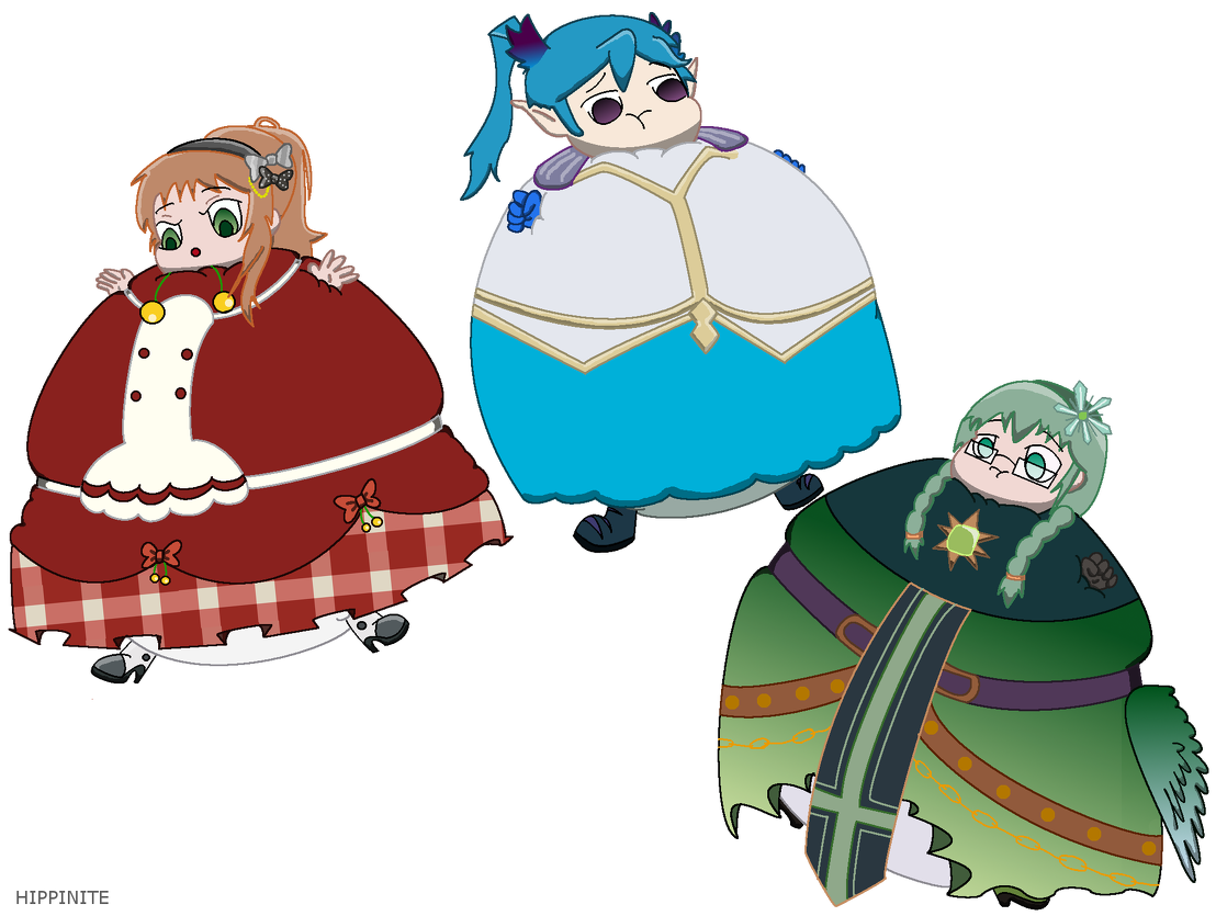 Cecily, Azure, and Mythia (CM).png