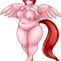 1079128  explicit artist-colon-madamsquiggles oc oc+only oc-colon-weathervane anthro breasts chubby fat female nudity solo solo+female vulva