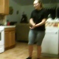 Emily, sam and james dancing doin the stanky legg, crip walk