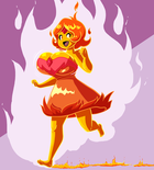 Fanart Pinup Flame Princess