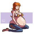 commission   belly belly nami by axel rosered-d5yu045