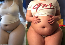 Plump Tummy After Eating - StufferDB - The database of Stuffers & Gainers