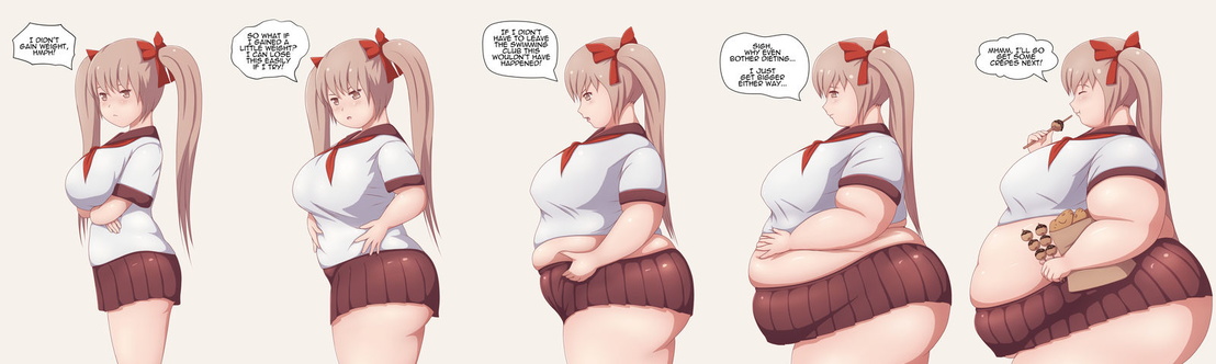 Anime girl weight gain