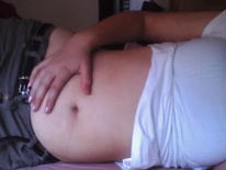 Chubby stuffed belly