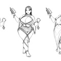 Sorceress Second Stage Concepts (Sketch) by FoxFire486 720271620