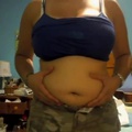 Standing belly 170,5lb 77kg