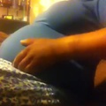Belly play on couch before bed