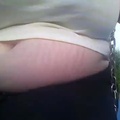 BBW big fat Belly and booty in park ????