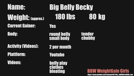 BBW Feedee Chubby Girl  Big Belly Becky BEST OF