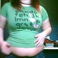 Sexy Chubby Girl Wearing Outgrown Shirt