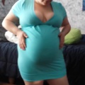 Blue tight dress