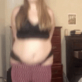 2020-05-18 hese are some old shorts that are WAY too small on me Come watch me squeeze my chubby legs into them! Check out how my belly jiggles in this clip ????