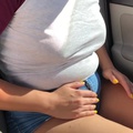 Belly Princess - tight clothes belly play hd