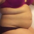 BBW belly Dressed and undressed