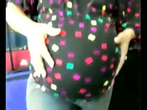 Festive shirt pregnant belly
