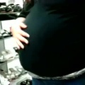 Lady 9 months pregnant and overweight