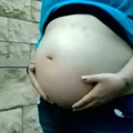 Playing with the preggo fat