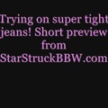 SSBBW STARSTRUCK - TIGHT JEANS on a BBW   a Sexy video 20737219 3amp4 h264 aac