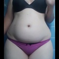 I tried on my old summer clothes - belly play - chubby girl - bbw