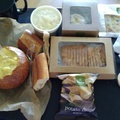 20 - Panera for lunch! Not the first place you think of when you want a fattening lunch but this spread is around 4300 calories.