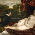 Venus and organist and little dog