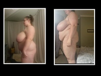 Gina G weight gain from BBW to Heavy BBW