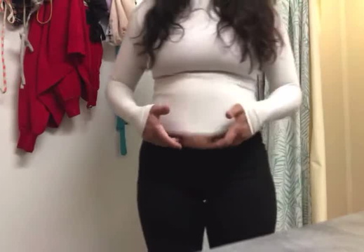 Girl got a beer belly