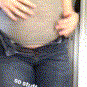 My stuffed belly and tight clothes