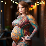 xennnex chubby woman that is 9 months pregnant wearing full bod e57abe48-c511-4f8d-9609-73d19b3f8066