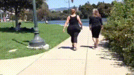 BBW Sisters Candid Spandex Ass
