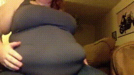 Throwback! BBW belly and arm play (360p)